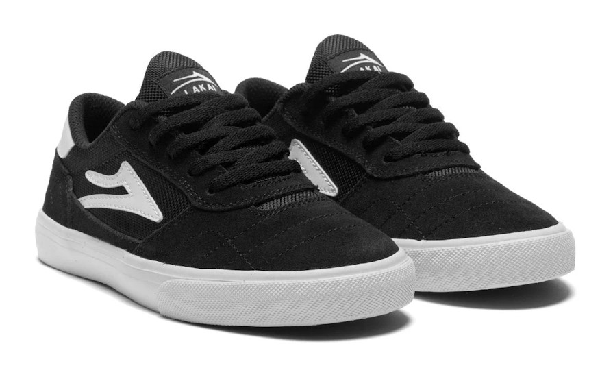 Lakai Cambridge Kids Black White Skate Shoes