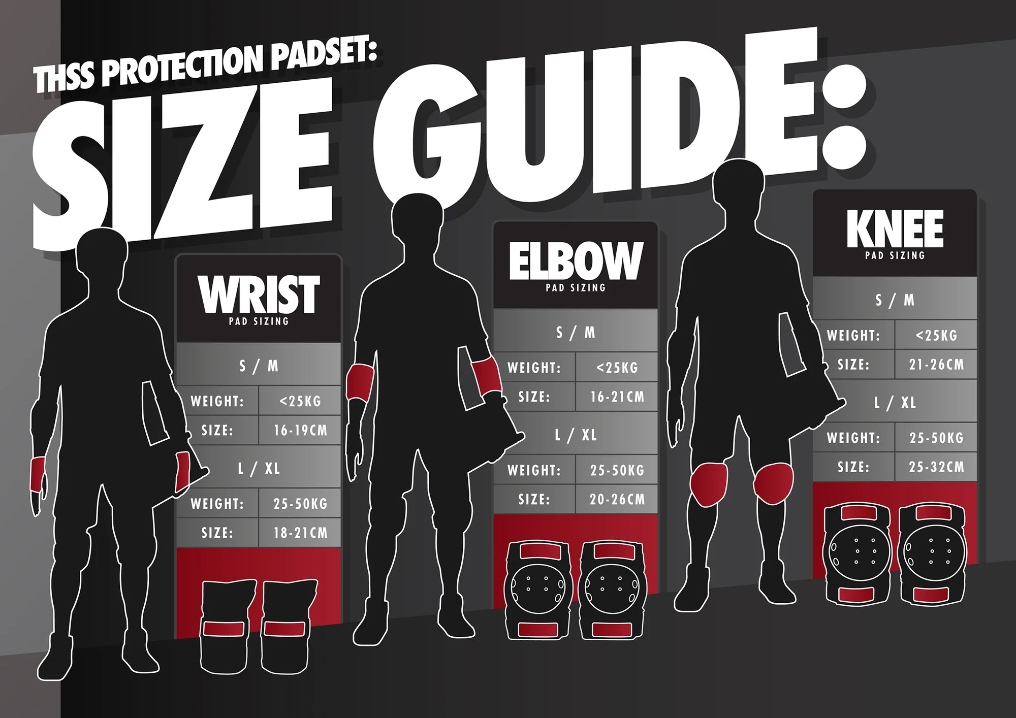 Tony Hawk Signature Series Protective Set Multi Sports Pads Sizing