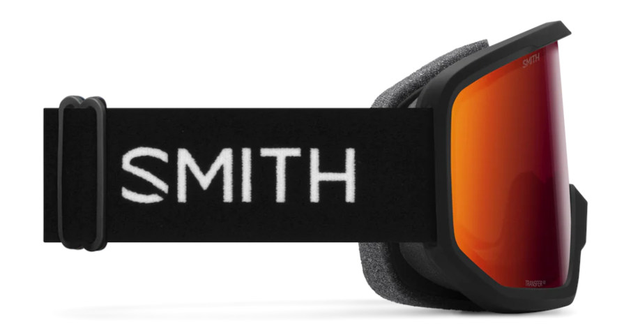 Smith Transfer Black Red SolX Snow Goggles