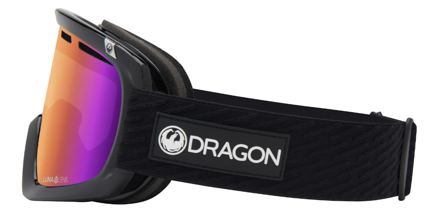 Dragon D1 OTG Icon Purple LumaLens Purple Ion + Spare Snow Goggles