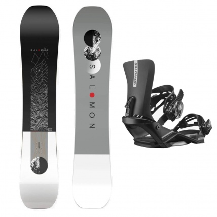 Salomon Mens Sight and Rhythm Snowboard Package