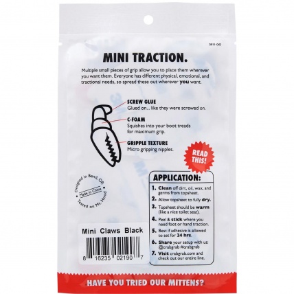 Mini Shark Teeth Snowboard Traction Stomp Pad Clear