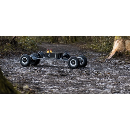 Trampa Pro Spur Drive Electric Mountainboard Red Black