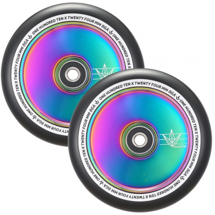 Blunt 110mm Neochrome with Black PU Scooter Wheel (sold individually)