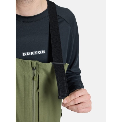 Burton Reserve Mens Bib Pant Forest Moss Snowboard Pants