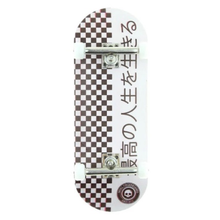 Skull Japan Pro Original White 34mm Complete Wooden Fingerboard