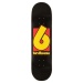 B Logo 8.25 Black Yellow Skateboard Deck