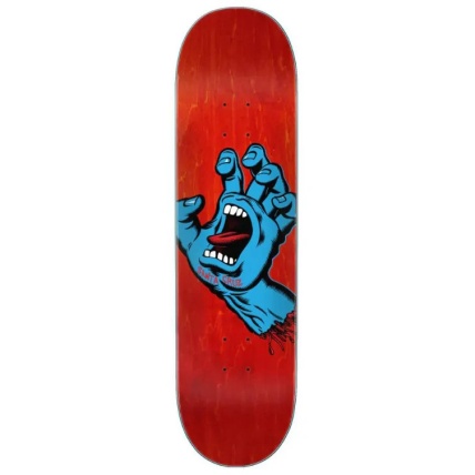 Santa Cruz Screaming Hand Red 8.0 Skateboard Deck