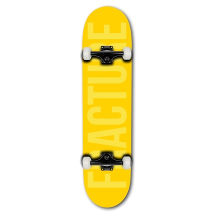 Fracture Fade Yellow 7.75 Complete Skateboard