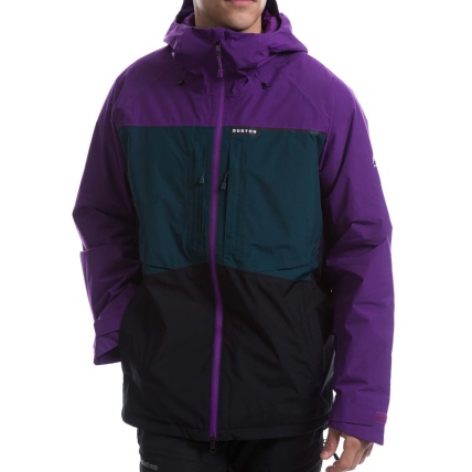 Burton Pillowline GORE‑TEX Purple Emerald Black Snowboard Jacket