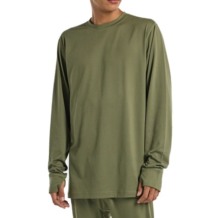 Burton Midweight Forest Moss Mens Base Layer Crewneck
