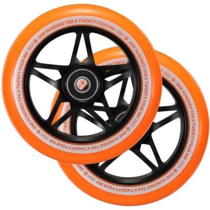 S3 110mm Orange Black Scooter Wheel