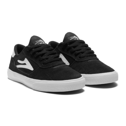 Lakai Cambridge Kids Black White Skate Shoes