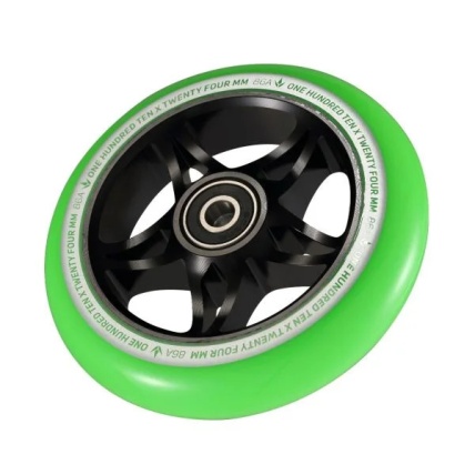 S3 110mm Green Black Scooter Wheel
