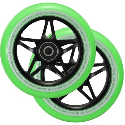 S3 110mm Green Black Scooter Wheel