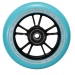 100mm Scooter wheel Black and Teal
