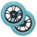 100mm Scooter wheel Black and Teal