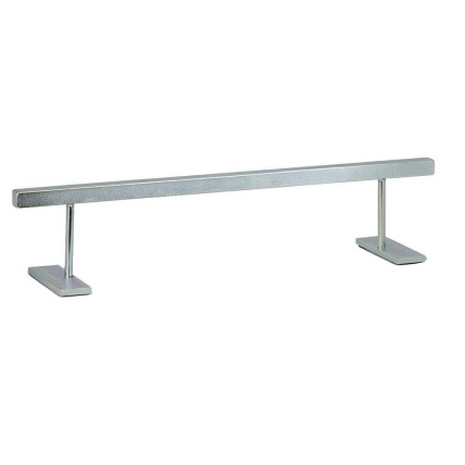 Fingerboard Iron Rail Square High Silver