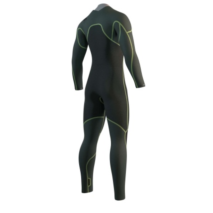Mystic Evolve 4/3 Mens Natural Rubber Black FZip Wetsuit