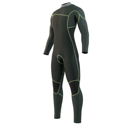 Mystic Evolve 4/3 Mens Natural Rubber Black FZip Wetsuit