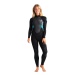 C-skins Womens Element 3:2 Back Zip Full Wetsuit raven/black/cyan