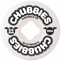 OJ Wheels - Chubbies 99a White Skateboard Wheels
