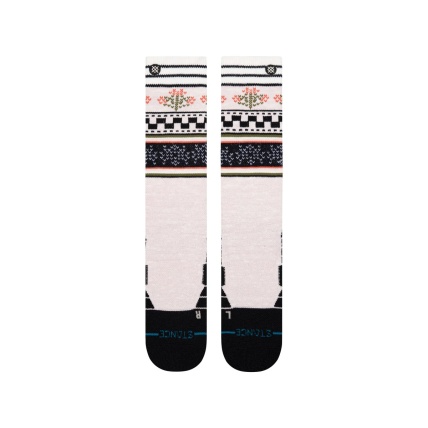 Winter Bloom Lilac Mid Womens Poly Blend Snow Socks