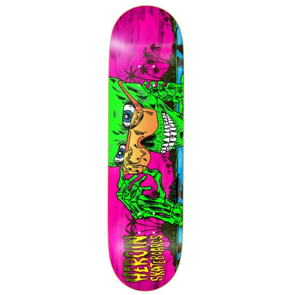 Heroin Skateboards Dalton Dern Skeleton 8.5 Skate Deck