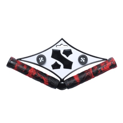 Sacrifice SPY Scooter Grips Black Red