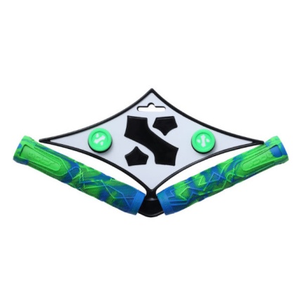 Sacrifice SPY Scooter Grips Blue Green