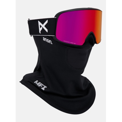 Anon M6 Black Perceive Sunny Red +Spare +MFI Snow Goggles