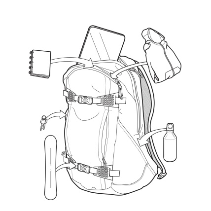 Burton Day Hiker 22L Forest Moss Technical Backpack