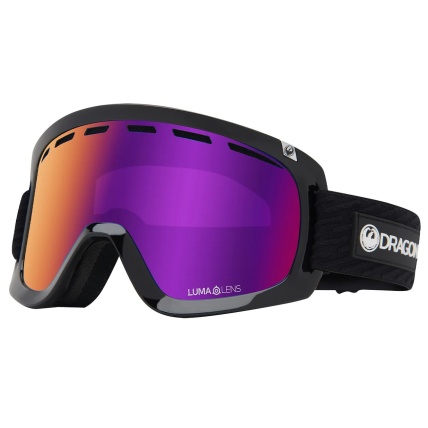 Dragon D1 OTG Icon Purple LumaLens Purple Ion + Spare Snow Goggles