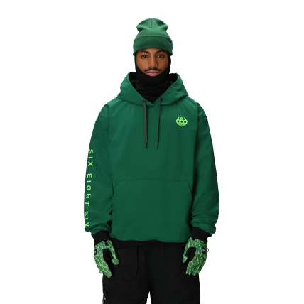 686 Waterproof Mens Emerald Green Team Hoody Jacket