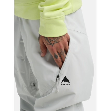 Burton Reserve 2L Mens Relaxed Pants Gray Cloud