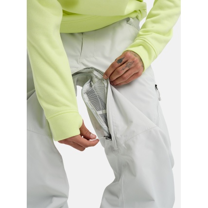 Burton Reserve 2L Mens Relaxed Pants Gray Cloud