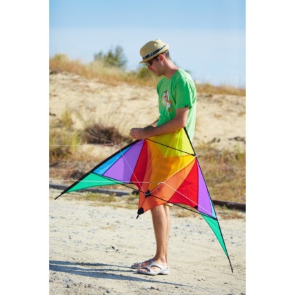 HQ Eco Trigger 175cm Stunt Kite Rainbow
