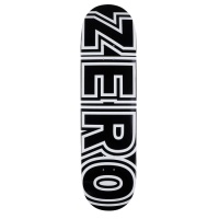 Zero Skateboards - Bold Black White Skateboard Deck
