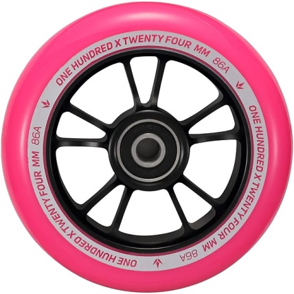 Blunt 100mm Scooter Wheel Black and Pink